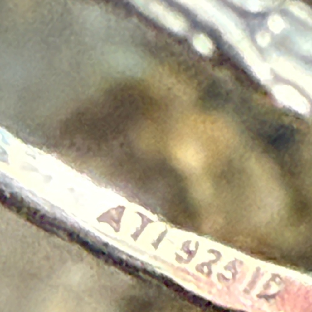 Two .925 Silver Braided Band Rings - Picture 3 of 4